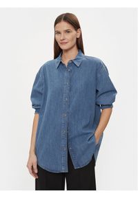 JOOP! Koszula jeansowa 30037338 Niebieski Oversize. Kolor: niebieski. Materiał: bawełna