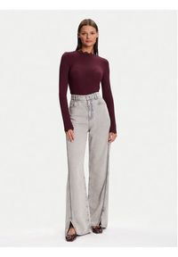 Vero Moda Bluzka 10295141 Fioletowy Slim Fit. Kolor: fioletowy. Materiał: wiskoza #4