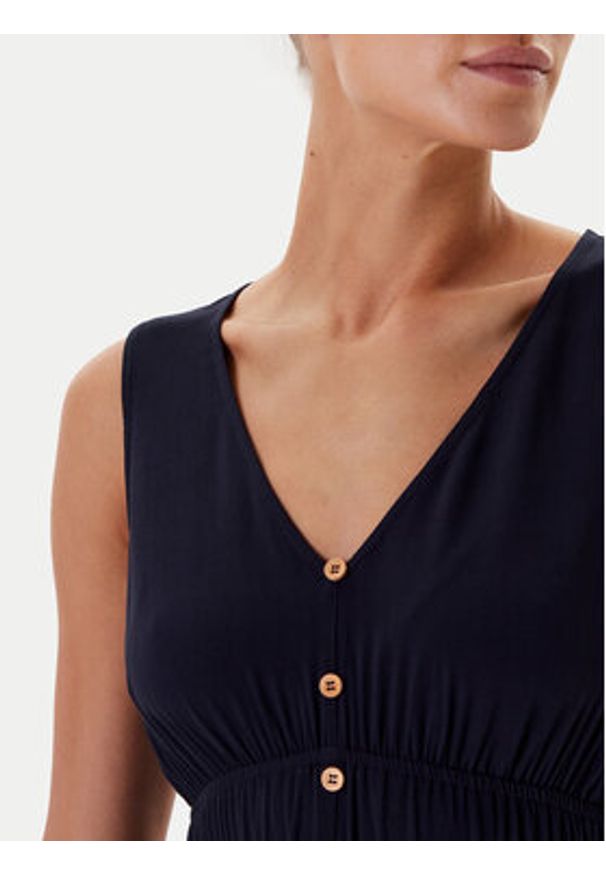 Tatuum Sukienka letnia Letitia T2510.202 Granatowy Relaxed Fit. Kolor: niebieski. Materiał: wiskoza. Sezon: lato