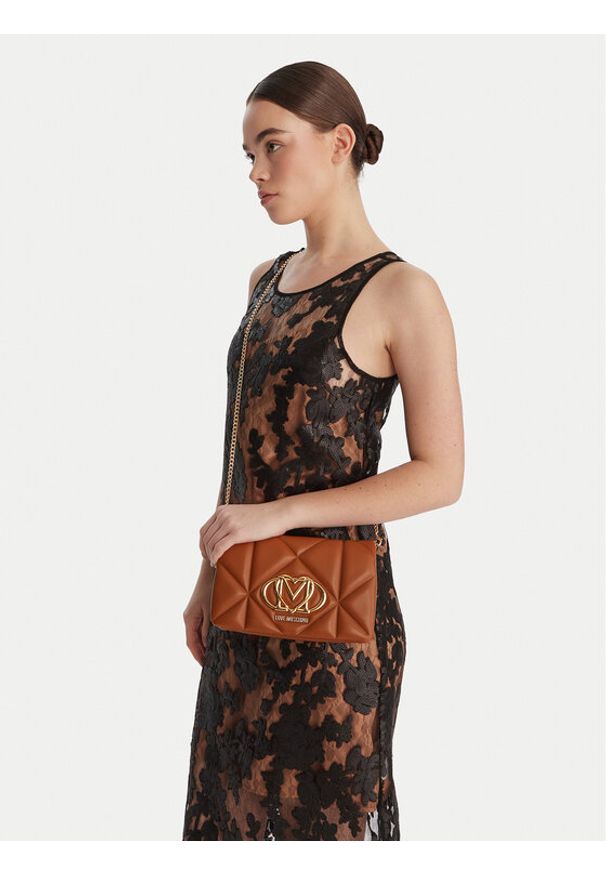 Love Moschino - LOVE MOSCHINO Torebka JC4043PP1OLC0200 Brązowy. Kolor: brązowy. Materiał: skórzane