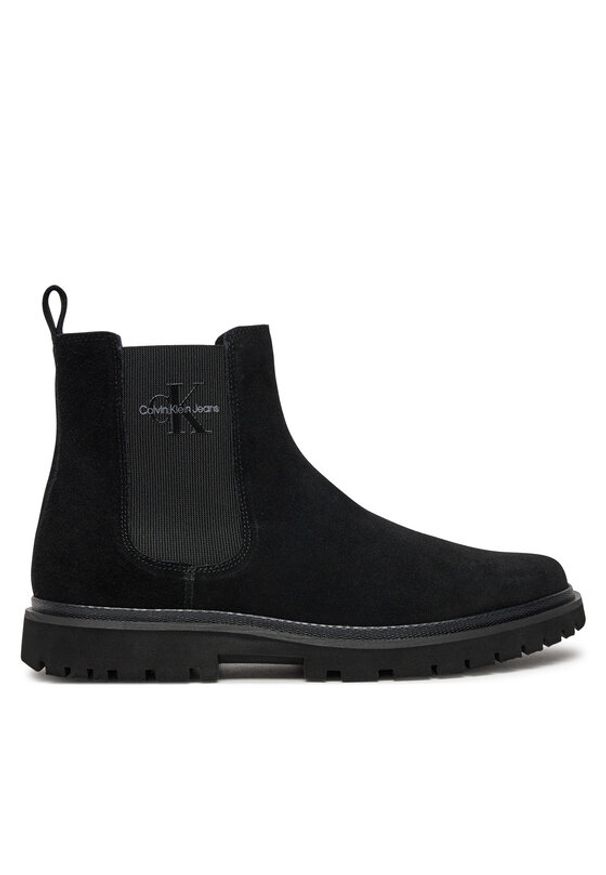 Calvin Klein Jeans Sztyblety YM0YM01080 Czarny. Kolor: czarny. Materiał: zamsz, skóra