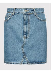 Americanos Spódnica jeansowa Pittsburgh Niebieski Regular Fit. Kolor: niebieski. Materiał: jeans, bawełna #4