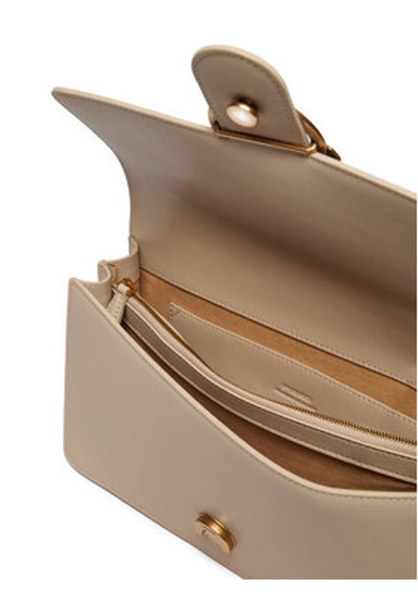 Pinko Torebka Love One Classic Dc AI 24-25 PLTT 100941 A0F1 Beżowy. Kolor: beżowy. Materiał: skórzane