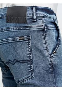 Big-Star - Spodnie chinosy jeans męskie niebieskie Cinar 322. Stan: obniżony. Kolor: niebieski. Styl: vintage, klasyczny #6