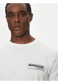 Quiksilver T-Shirt EQYZT08095 Biały Regular Fit. Kolor: biały. Materiał: bawełna