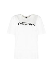 Pinko T-shirt "Amasia" | 1G16UD Y6K7 | Kobieta | Biały. Kolor: biały. Materiał: bawełna. Wzór: napisy