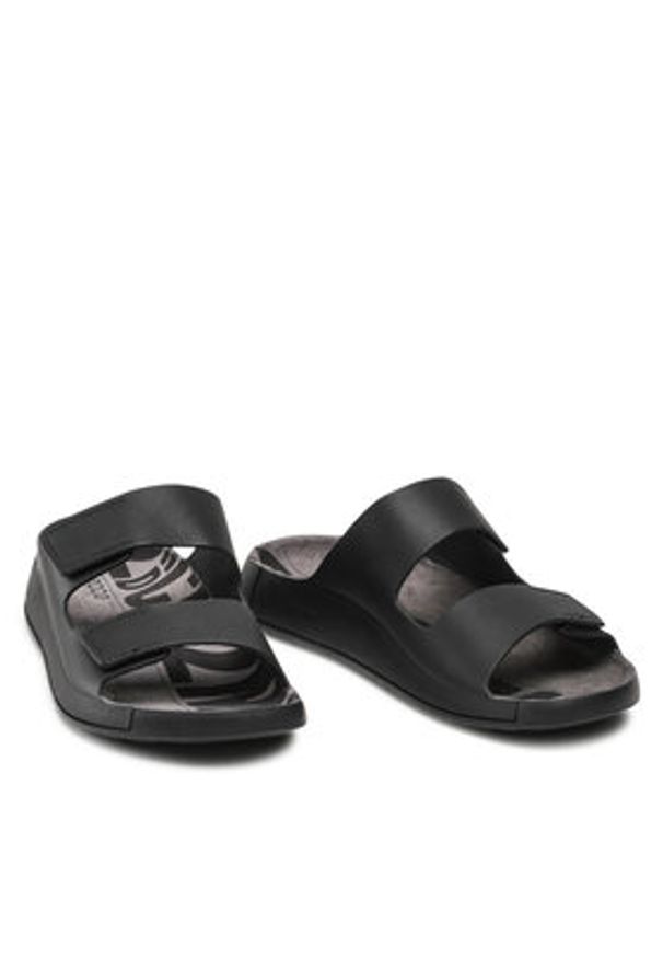 ecco - ECCO Klapki 2Nd Cozmo M 50090401001 Czarny. Kolor: czarny. Materiał: skóra