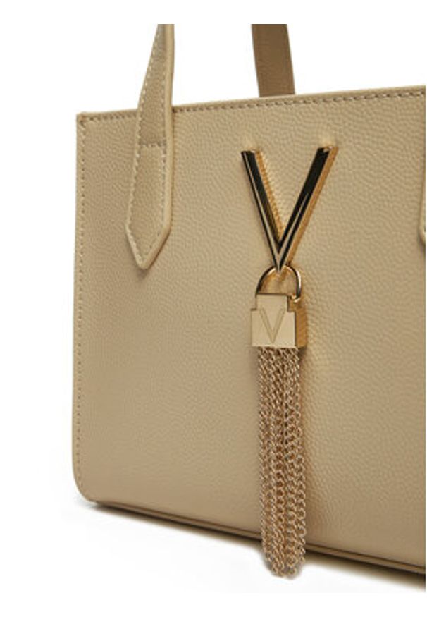 VALENTINO - Valentino Torebka Divina VBS1R415G Beżowy. Kolor: beżowy. Materiał: skórzane