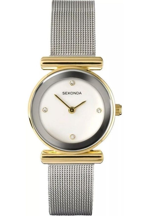 Zegarek damski Sekonda 4887 CYRKONIE srebrny. Kolor: srebrny