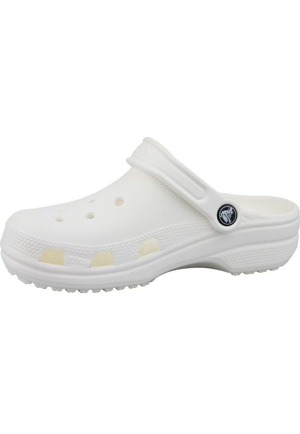 Klapki Crocs Classic Clog 10001-100 białe. Kolor: biały. Materiał: materiał