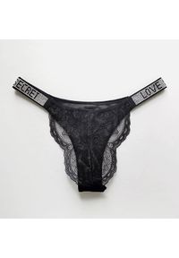 Intica - Bikini koronkowe z elastycznym wykończeniem czarne Barteldina. Kolor: czarny. Materiał: koronka. Wzór: koronka #10