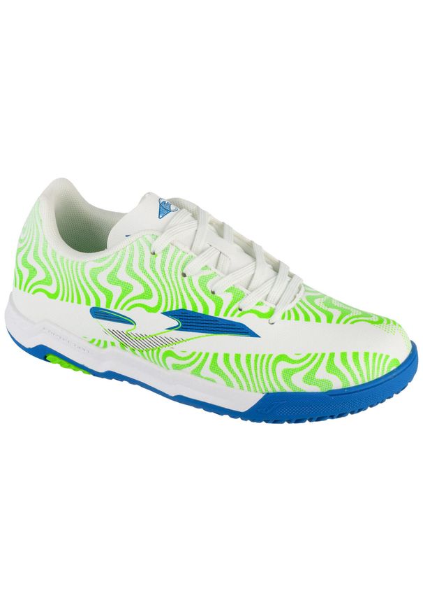 Joma - Buty halowe do piłki nożnej chłopięce, Evolution Jr 25 EVJS IN. Kolor: biały. Sport: piłka nożna
