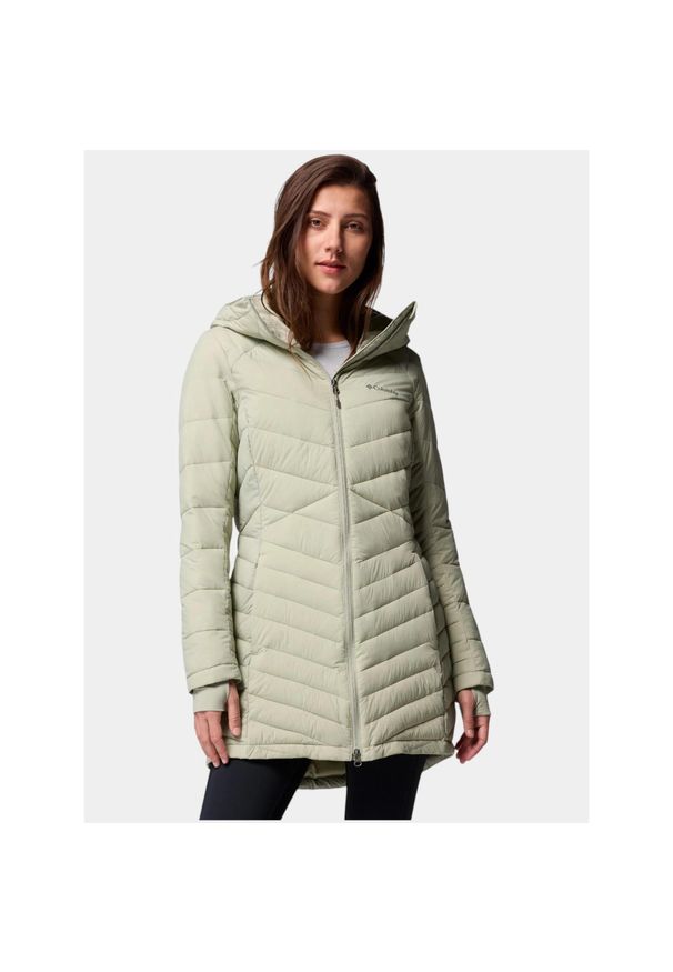 columbia - Płaszcz Zimowy Damski Columbia Joy Peak II Mid. Kolor: zielony. Technologia: Omni-Heat (Columbia). Sezon: zima. Sport: turystyka piesza