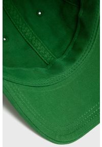 Superdry czapka kolor zielony gładka. Kolor: zielony. Wzór: gładki #4