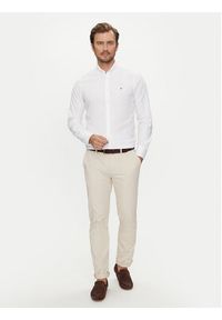 TOMMY HILFIGER - Tommy Hilfiger Koszula MW0MW36369 Biały Slim Fit. Kolor: biały. Materiał: bawełna #3