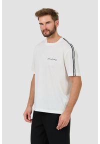 Armani Exchange - ARMANI EXCHANGE Biały męski t-shirt, Rozmiar M. Kolor: biały #5