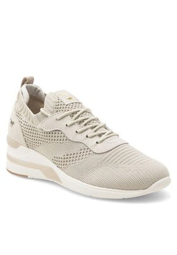 Mustang Sneakersy 1378-304-243 Beżowy. Kolor: beżowy. Materiał: materiał