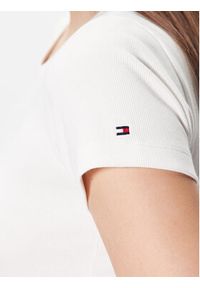 TOMMY HILFIGER - Tommy Hilfiger T-Shirt UW0UW04397 Écru Regular Fit. Materiał: bawełna, syntetyk #4