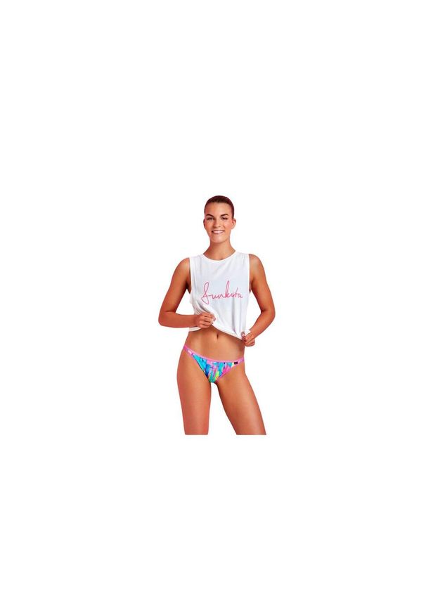 FUNKITA - Damskie mini figi do kostiumu kąpielowego Funkita Impressionista brief. Kolor: niebieski