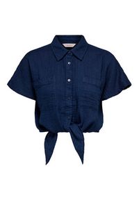 only - ONLY Koszula Leoni 15367290 Granatowy Regular Fit. Kolor: niebieski. Materiał: bawełna #4