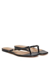 BOSS Japonki Charlize Thong10 50542228 Czarny. Kolor: czarny. Materiał: skóra