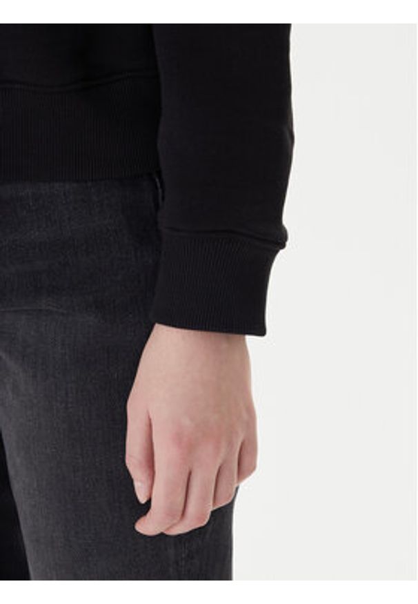 Guess Jeans Bluza W4YQ10 KC811 Czarny Classic Fit. Kolor: czarny. Materiał: bawełna