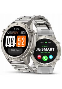 JG Smart - SMARTWATCH ZEGAREK MĘSKI GPS MENU PL WODOODPORNY ROZMOWY SPORT SMART WATCH. Rodzaj zegarka: smartwatch. Styl: sportowy