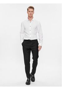 Hugo Koszula Kenno 50500998 Biały Slim Fit. Kolor: biały. Materiał: lyocell #3