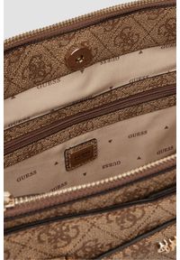 Guess - GUESS Brązowa shopperka damska Katya Multi. Kolor: brązowy. Materiał: skórzane #5