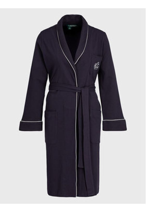 Lauren Ralph Lauren Szlafrok I814193 Granatowy. Kolor: niebieski. Materiał: bawełna