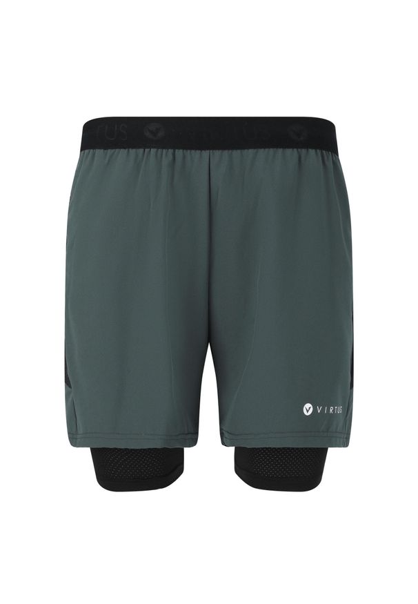 VIRTUS - Krótkie rozkładane 2 w 1 Virtus Dylan. Kolor: szary. Długość: krótkie. Sezon: lato