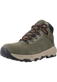 columbia - Buty COLUMBIA NEWTON WANDER Zielony. Kolor: zielony. Materiał: tkanina, skóra. Sport: turystyka piesza