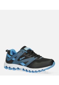 Casu - Czarne buty sportowe sznurowane casu b2033-2. Kolor: czarny, wielokolorowy, niebieski #2