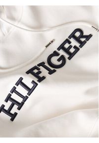 TOMMY HILFIGER - Tommy Hilfiger Bluza Monotype Embro MW0MW33062 Biały Regular Fit. Kolor: biały. Materiał: bawełna