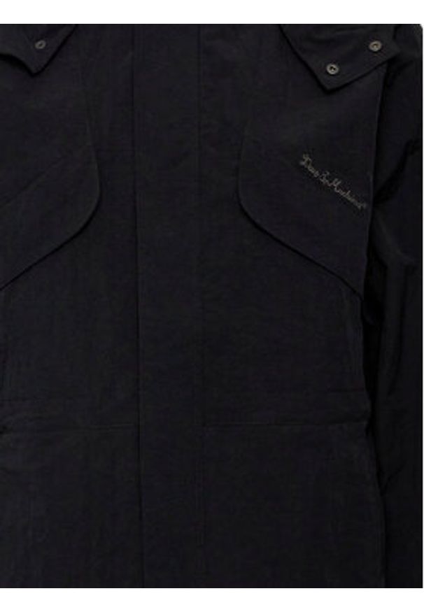 Deus Ex Machina Parka Polaris DPT22022 Czarny Relaxed Fit. Kolor: czarny. Materiał: syntetyk