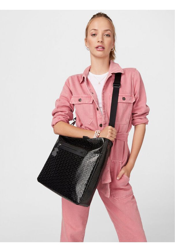 Tous - TOUS Torebka Tiona Lindsay 2001114951 Czarny. Kolor: czarny. Materiał: skórzane