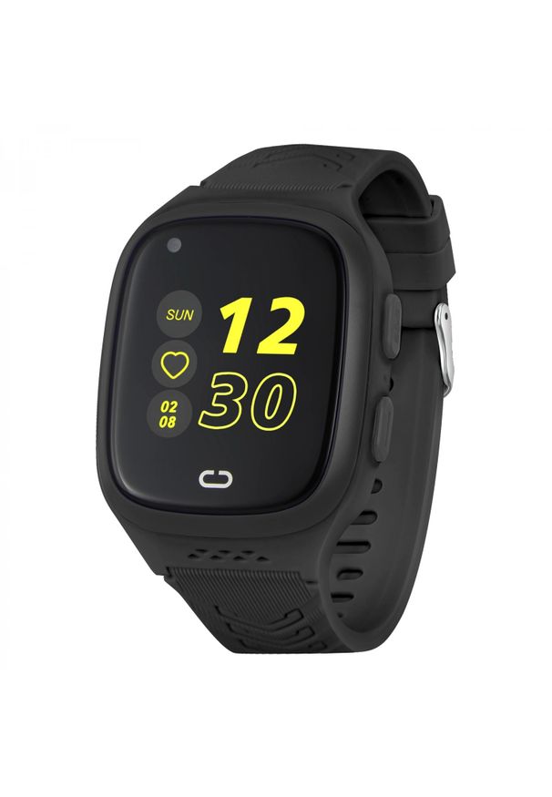 GARETT - Smartwatch Garett Kids Rock 4G RT czarny. Rodzaj zegarka: smartwatch. Kolor: czarny. Materiał: materiał. Styl: rockowy