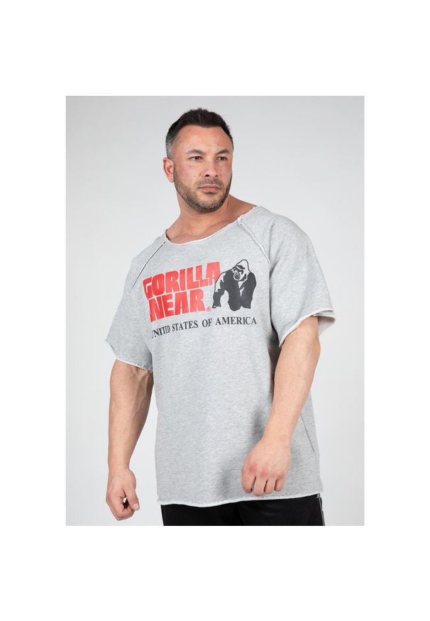 GORILLA WEAR - Classic Top do ćwiczeń - Szary. Kolor: szary. Sport: fitness