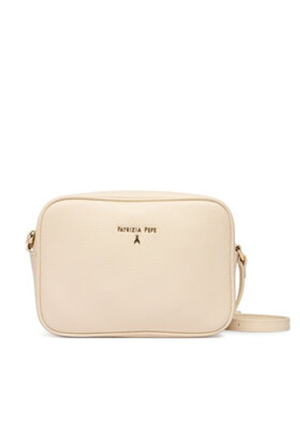 Patrizia Pepe Torebka CB8985/L001-W405 Écru. Kolor: kremowy. Materiał: skórzane