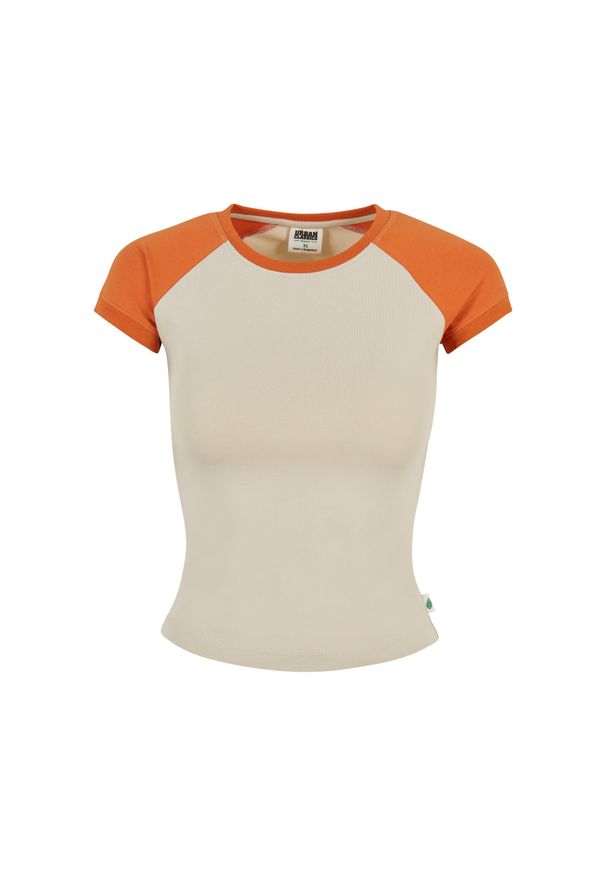 Koszulka retro court damska strecz Koszulka Urban Classics Organic. Kolor: biały. Długość: krótkie