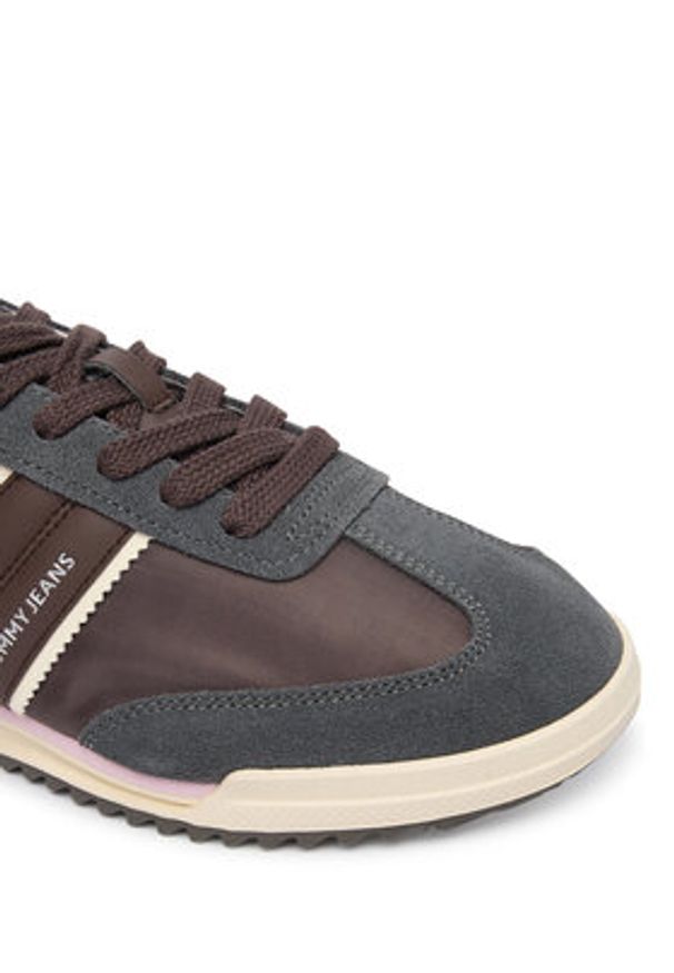 Tommy Jeans Sneakersy Tjw Low Profile Runner EN0EN02927 Czarny. Kolor: czarny. Materiał: materiał