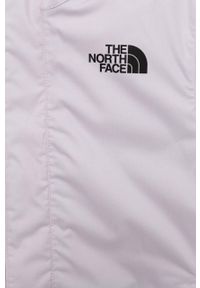 The North Face kurtka dziecięca TEEN SNOWQUEST JACKET kolor różowy. Kolor: różowy. Materiał: materiał. Wzór: gładki #2
