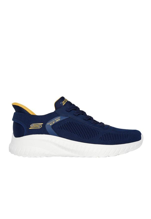 skechers - Tenisówki Skechers Model Slip-ins Bobs Squad Chaos Kolor Niebieski. Kolor: niebieski. Materiał: tkanina. Model: Skechers Sport. Sport: bieganie