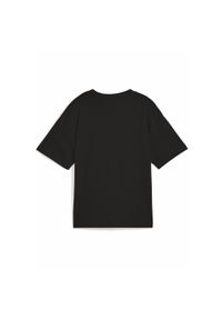 Puma - Młodzieżowa koszulka Essentials Boxy PUMA Black. Kolor: czarny