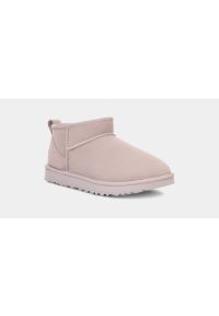 Ugg - Buty zimowe damskie UGG W Classic Ultra Mini Pale Smoke. Okazja: na plażę. Kolor: fioletowy. Materiał: materiał. Sezon: zima. Styl: młodzieżowy #6