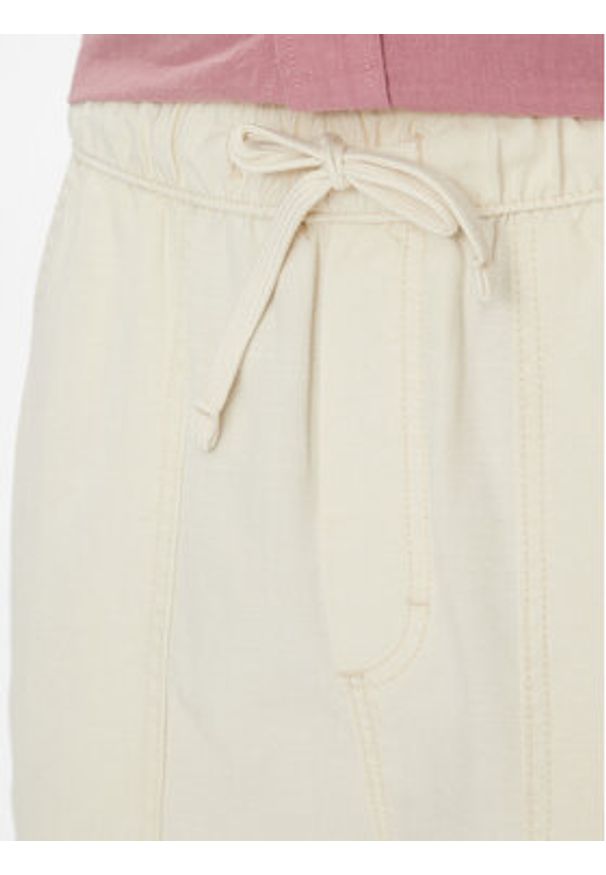 Lee Spodnie materiałowe Utility 112364005 Beżowy Straight Fit. Kolor: beżowy. Materiał: lyocell