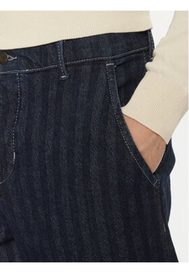 Mustang Jeansy Toledo 1015528 Granatowy Loose Fit. Kolor: niebieski