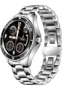 Smartwatch Garett Electronics Men Ocean RT Srebrny (Men Ocean RT, srebrno-czarny, stalowy). Rodzaj zegarka: smartwatch. Kolor: wielokolorowy, czarny, srebrny, szary #1