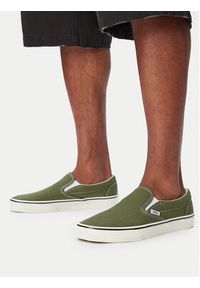 Vans Tenisówki Classic Slip-On VN000Z7AGRK1 Zielony. Zapięcie: bez zapięcia. Kolor: zielony. Materiał: materiał #7
