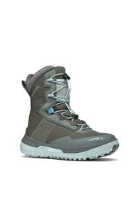 TECNICA - Buty do chodzenia damskie Tecnica Argos Gtx. Wysokość cholewki: za kostkę. Kolor: szary. Materiał: materiał, syntetyk. Szerokość cholewki: normalna. Sport: turystyka piesza